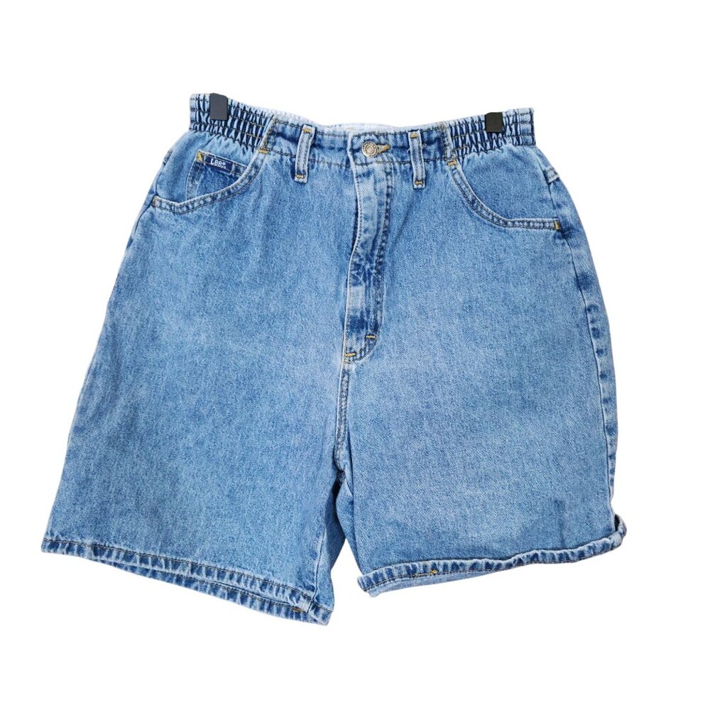 vintage 1980 Lee brand MOM denim Jean shorts Womens size 12 Med